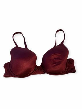 VICTORIA’S SECRET Body By Victoria Lined Perfect Coverage Bra Burgundy 36C